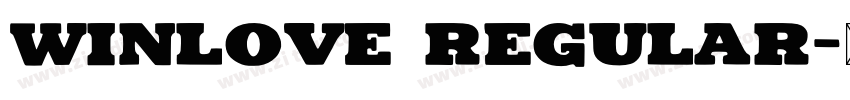 Winlove Regular字体转换